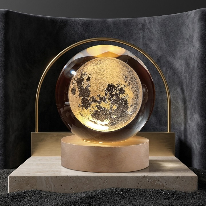 EverVibe™ LunarGlow Crystal Moon Lamp
