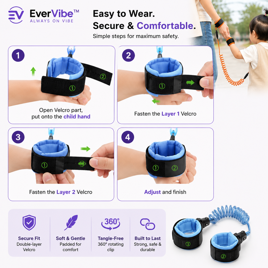EverVibe™ SafeSteps Child Safety Leash