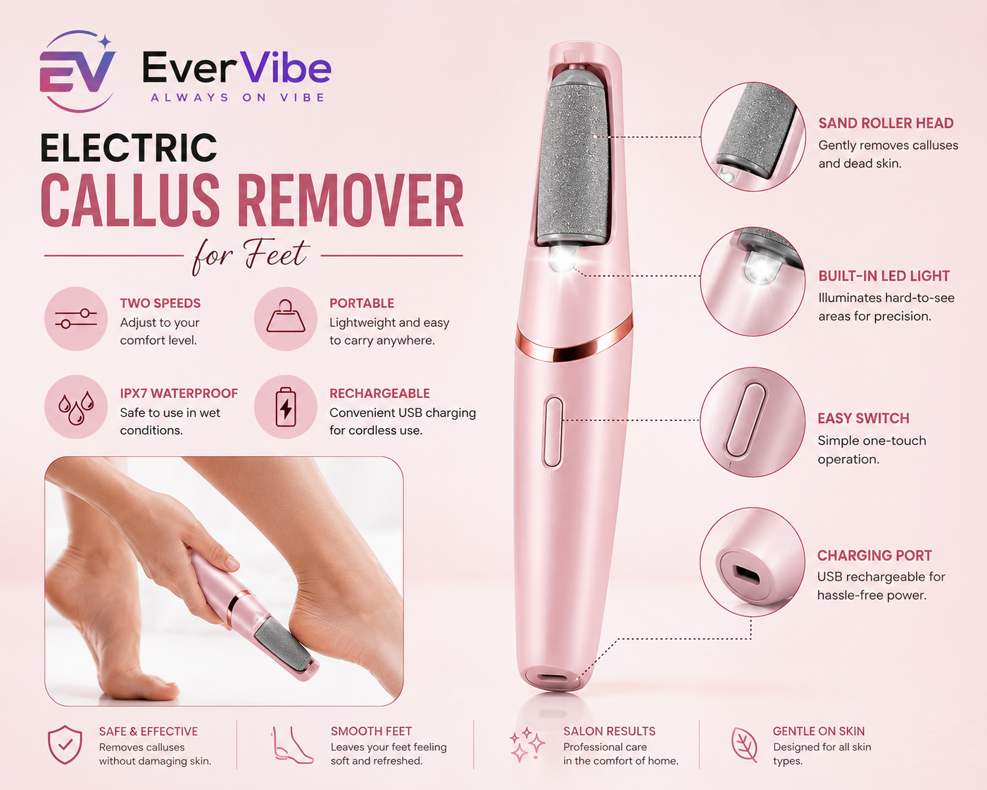 EverVibe™ PediGlow Pro