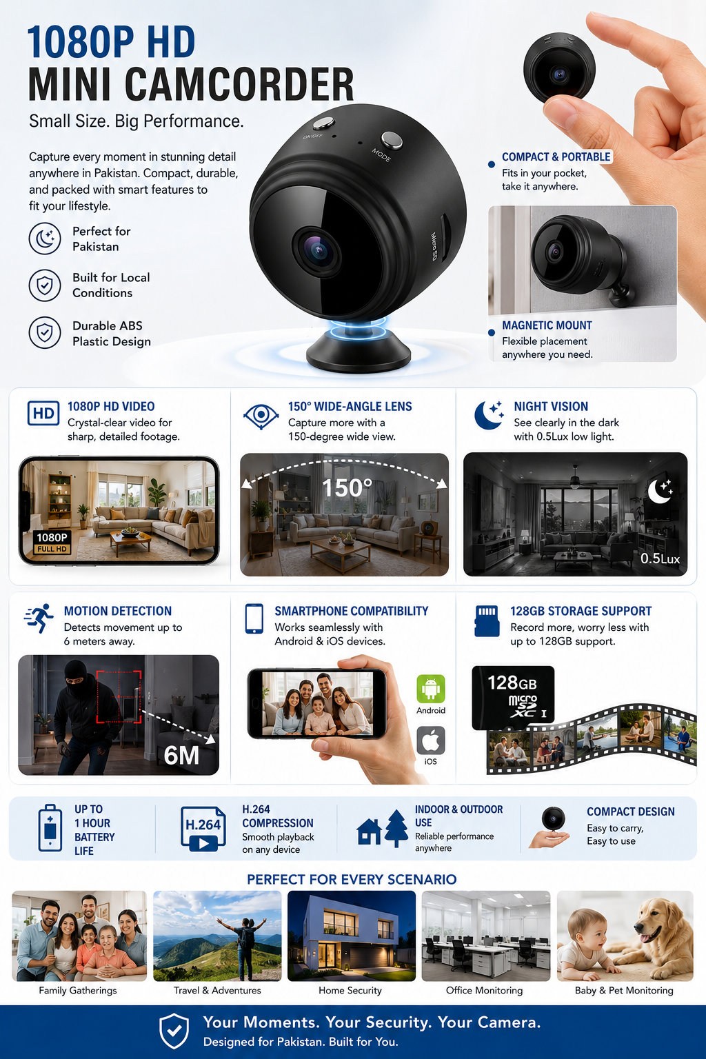 EverVibe™ MiniGuard WiFi Camera