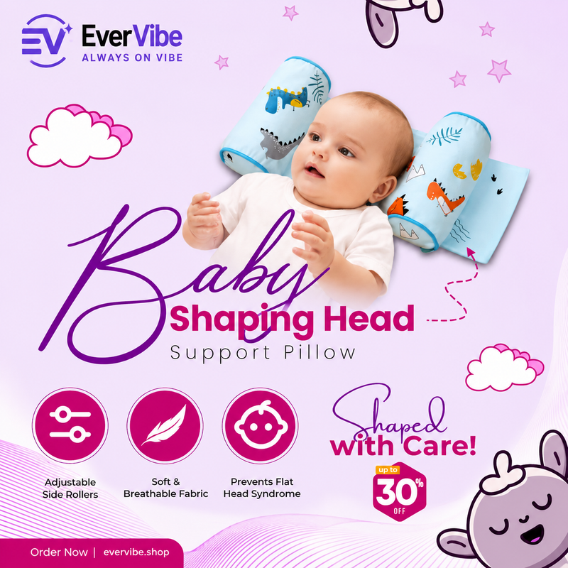 EverVibe™ Baby Head Support Cushion